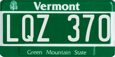 VT license plate LQZ370