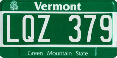 VT license plate LQZ379