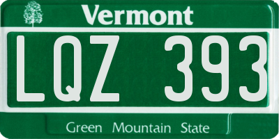 VT license plate LQZ393