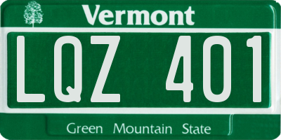 VT license plate LQZ401