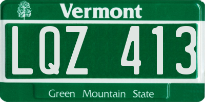 VT license plate LQZ413