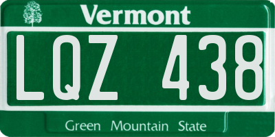 VT license plate LQZ438