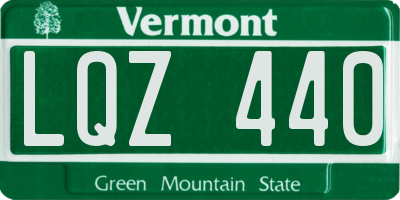 VT license plate LQZ440