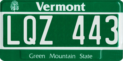 VT license plate LQZ443