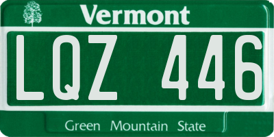 VT license plate LQZ446