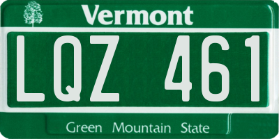 VT license plate LQZ461
