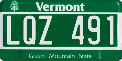 VT license plate LQZ491
