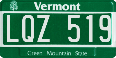 VT license plate LQZ519