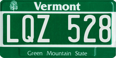 VT license plate LQZ528