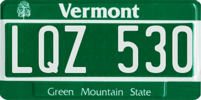 VT license plate LQZ530