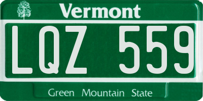 VT license plate LQZ559