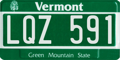 VT license plate LQZ591
