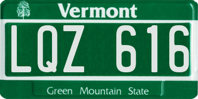 VT license plate LQZ616