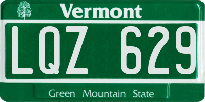 VT license plate LQZ629