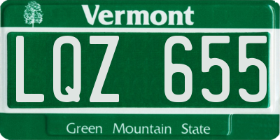 VT license plate LQZ655