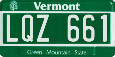 VT license plate LQZ661