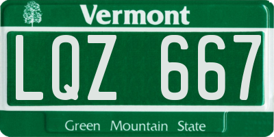 VT license plate LQZ667