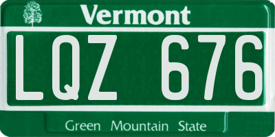 VT license plate LQZ676