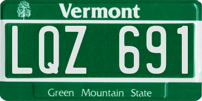 VT license plate LQZ691
