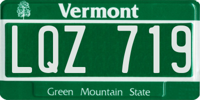 VT license plate LQZ719