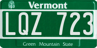 VT license plate LQZ723