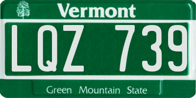 VT license plate LQZ739
