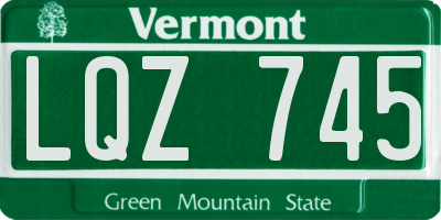 VT license plate LQZ745