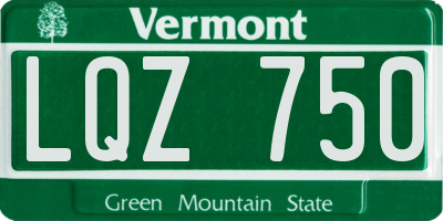 VT license plate LQZ750
