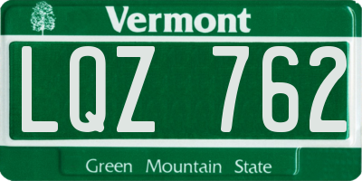 VT license plate LQZ762
