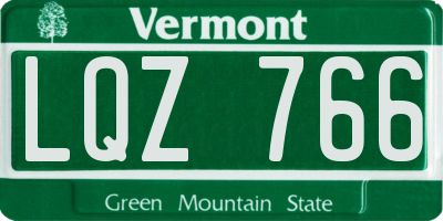 VT license plate LQZ766