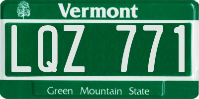 VT license plate LQZ771