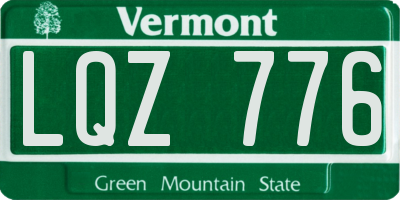 VT license plate LQZ776