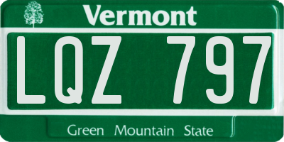 VT license plate LQZ797