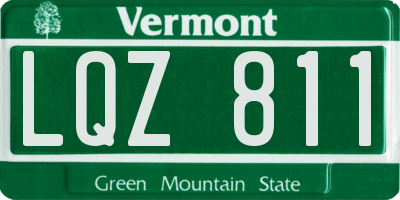VT license plate LQZ811