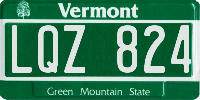 VT license plate LQZ824