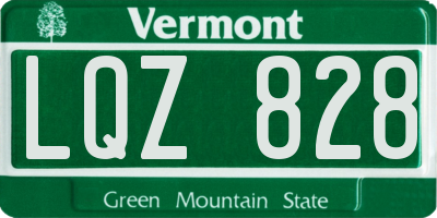 VT license plate LQZ828