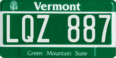 VT license plate LQZ887