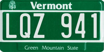 VT license plate LQZ941