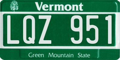 VT license plate LQZ951