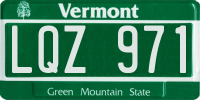 VT license plate LQZ971