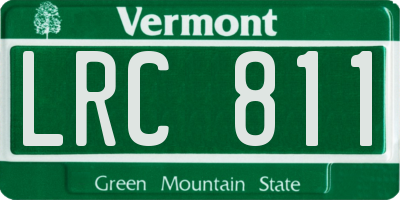 VT license plate LRC811