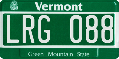 VT license plate LRG088