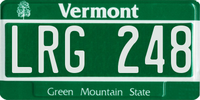 VT license plate LRG248