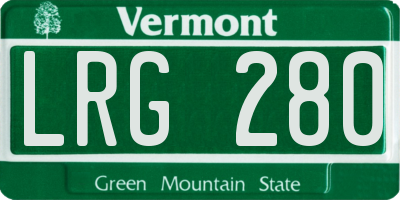 VT license plate LRG280