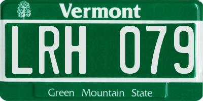 VT license plate LRH079
