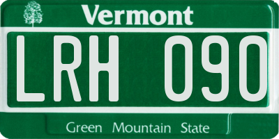 VT license plate LRH090