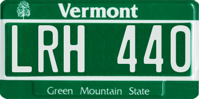 VT license plate LRH440