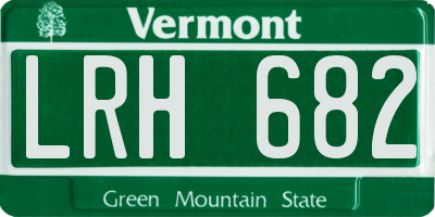 VT license plate LRH682