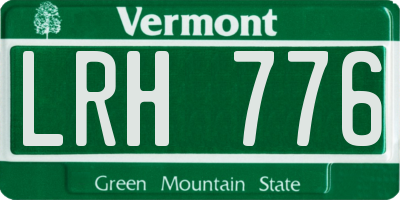 VT license plate LRH776