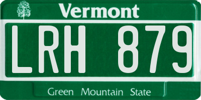 VT license plate LRH879